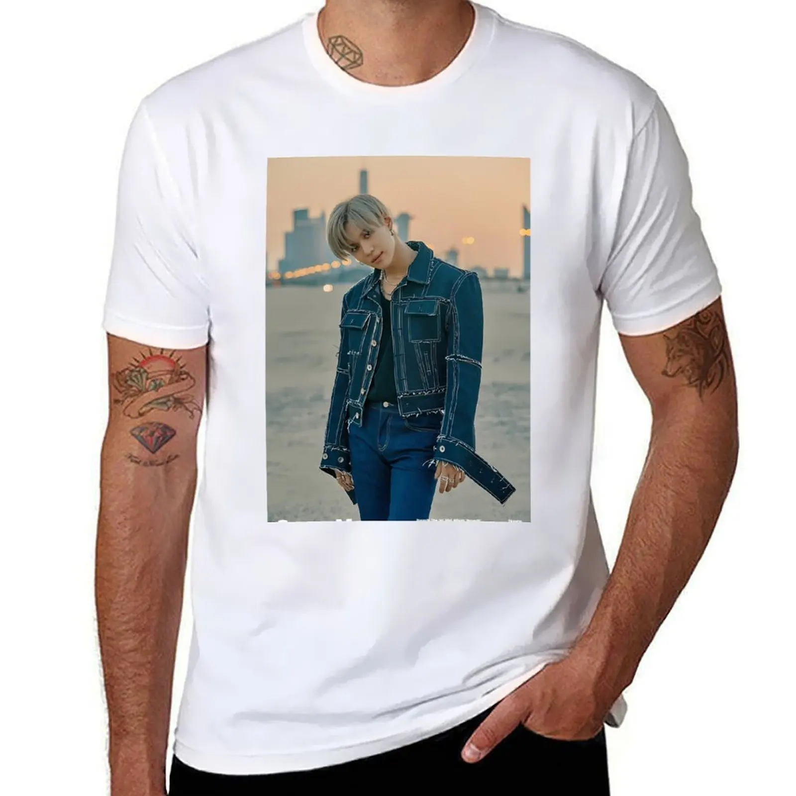 JOPPING SUPERM hombre liso para camiseta hombre camiseta camiseta anime camisas impresas TAEMIN