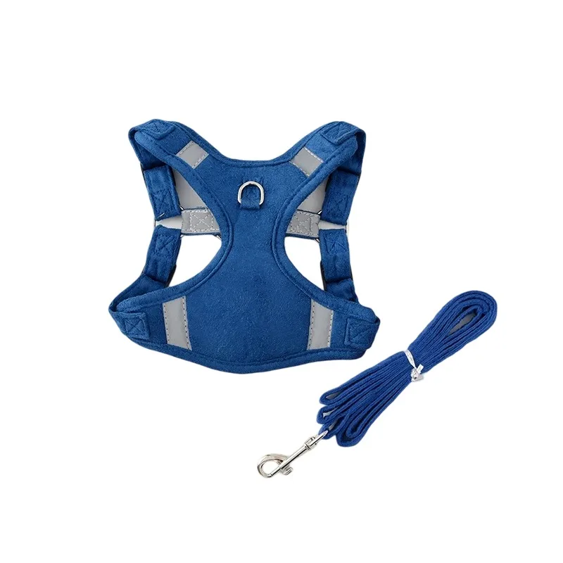 

Dog Harness Soft Breathable with Leash Adjustable Vest Walking Supplies Soft Breathable Pet Accessories for Small Puppy Dog Lead