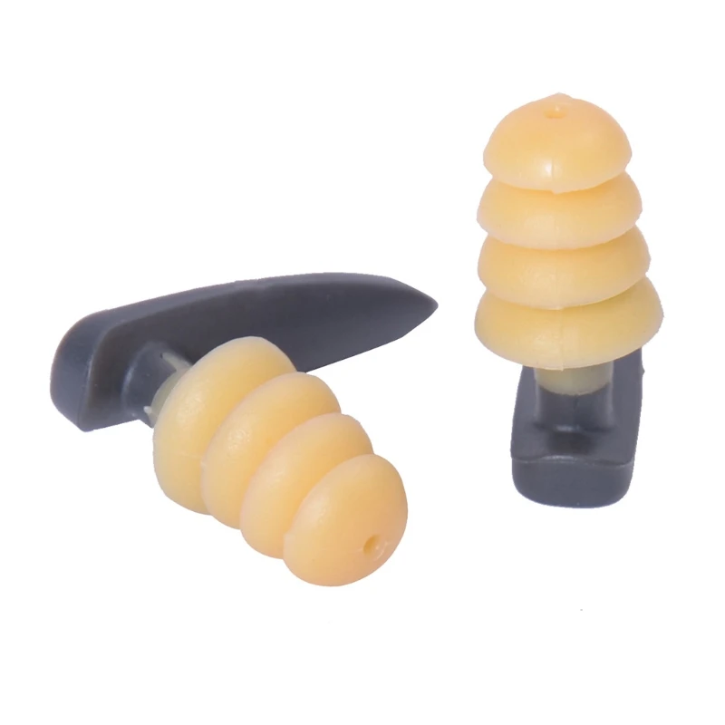 Bouchons d'oreille natation en Silicone souple, confortables, étanches, antibruit, réutilisables, pour Protection des