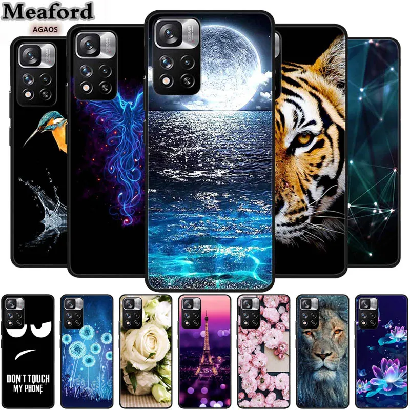 For Redmi Note 11S 5G Case Flower TPU Soft Silicone Back Cover Case For Xiaomi Redmi Note 11S 5G Note11S 5G Coque Carcasa Funda