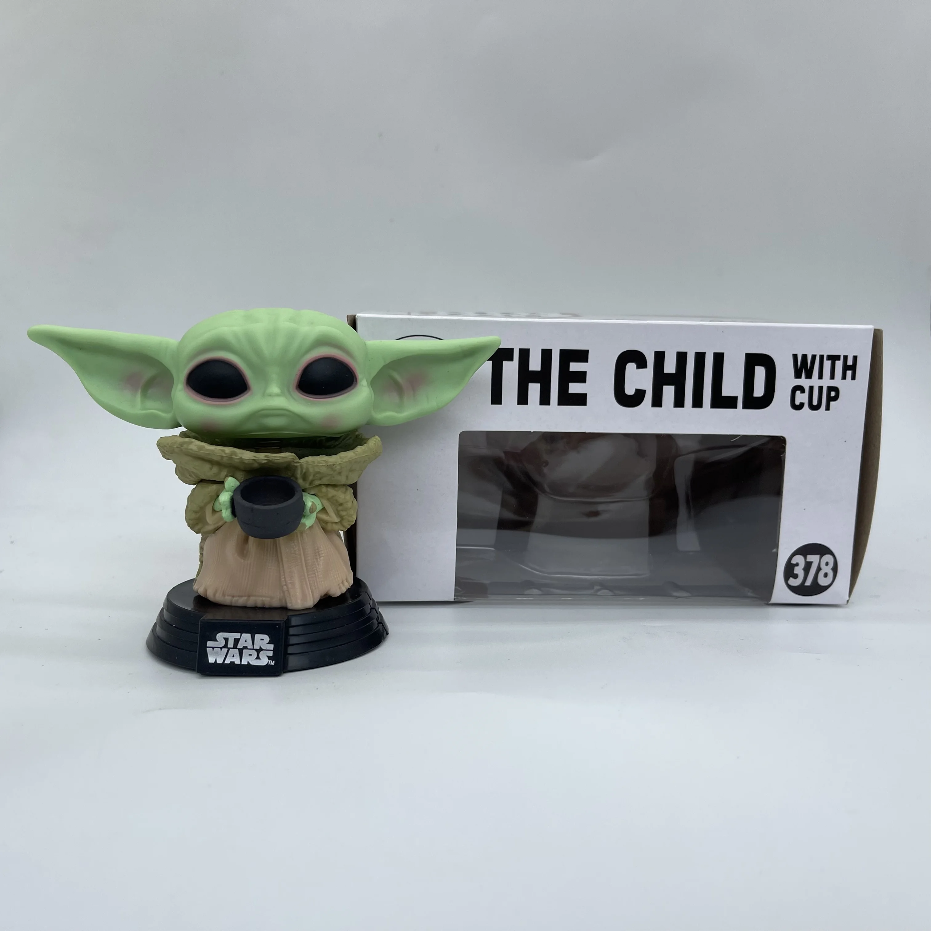 

Movie STARWARS The Child With CUP Yodas #378 Vinyl Action Figure Collection Model Toys Popstyle For Children Xmas Gift