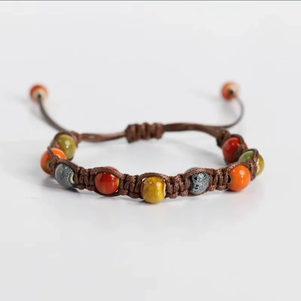 Southern lovesickness handmade woven ceramic bead bracelet for girls, artistic couple style, best friend gift, handmade decorati