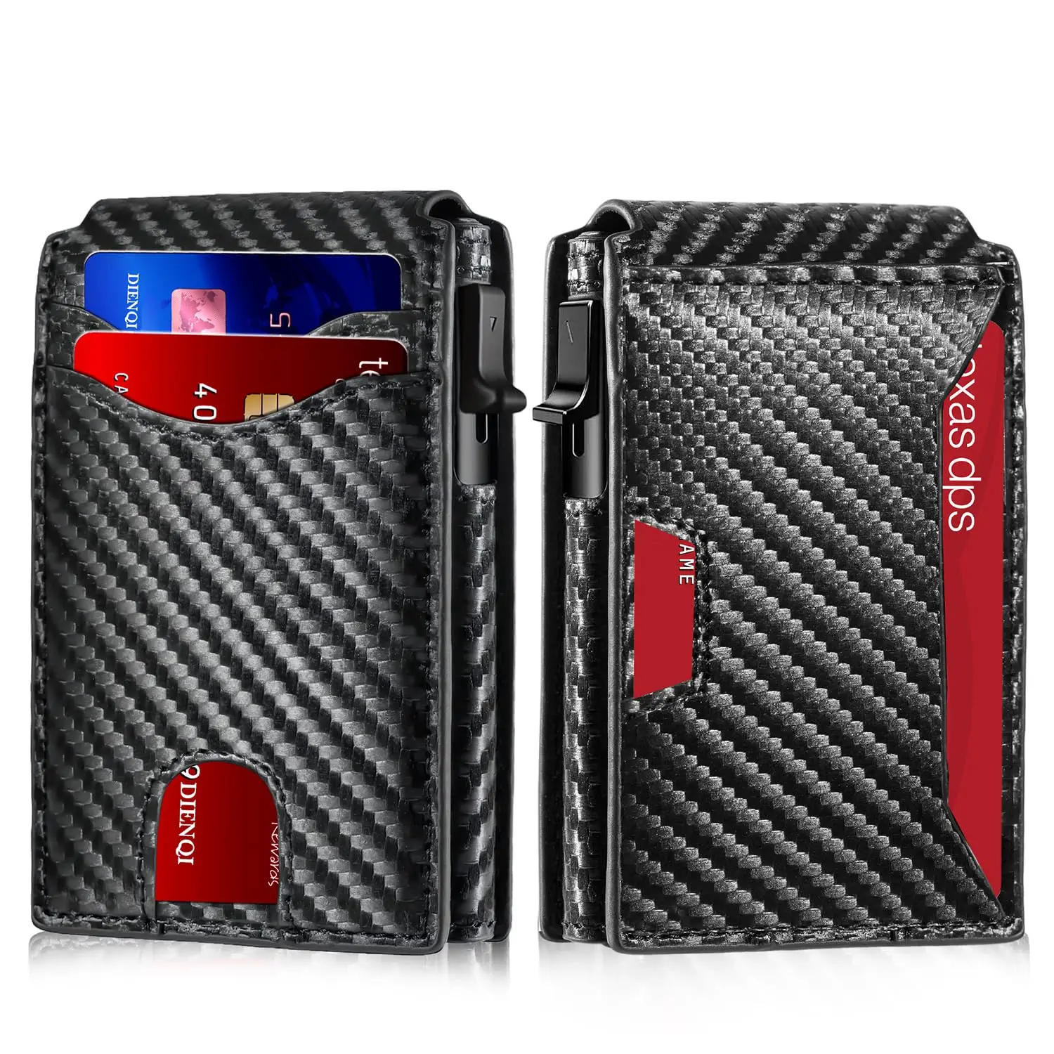 Rfid Blocking Pop-Up Wallet Card Holder |   Quick Access to Document Holder |   Security and Anti-Theft Design Credit Card Holder Multi-Functional Card Holder