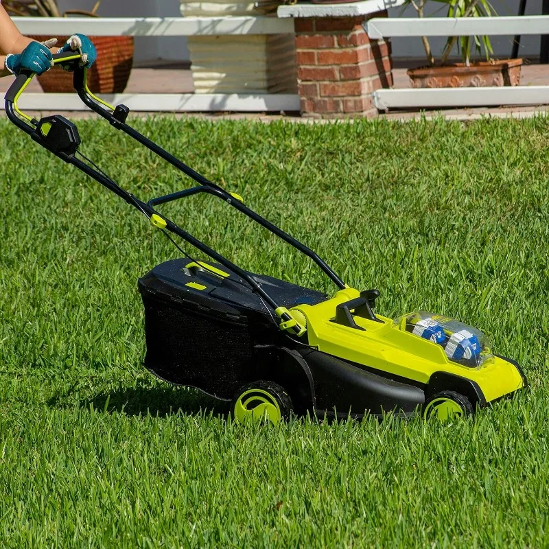 Mulching Walk-Behind Lawn Mower Catcher Position Height Adjustment, Included, Cordless