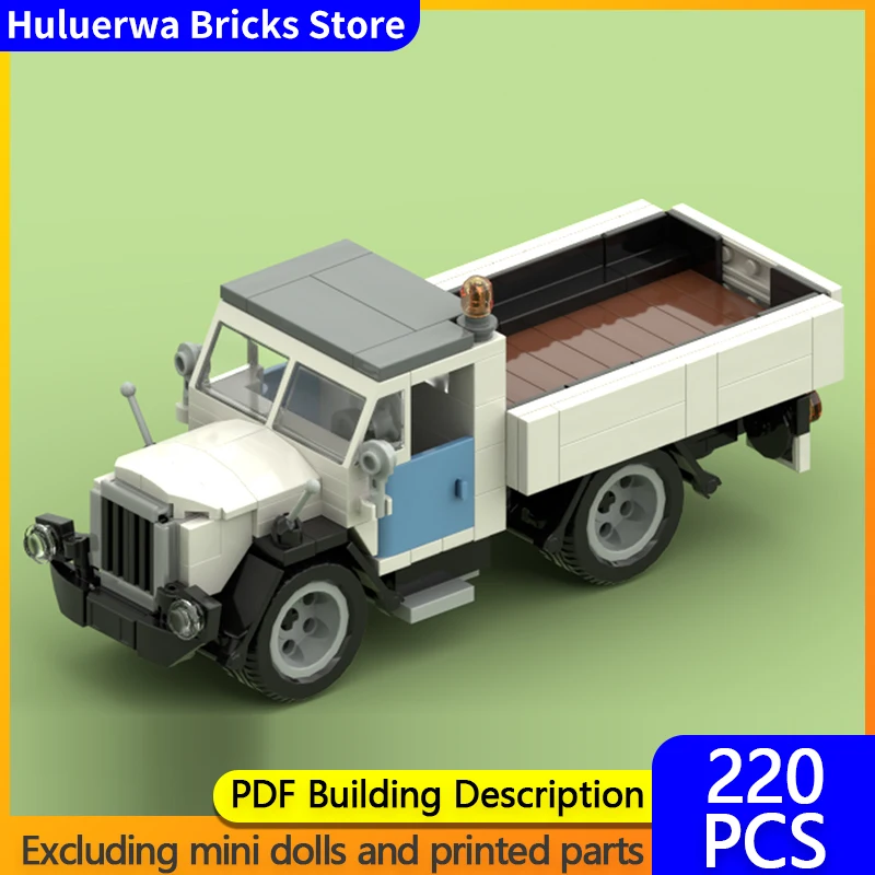 

City Car Model MOC Building Bricks Light-Duty Cargo Truck Modular Technology Gifts Holiday Assemble Children Toys Suit