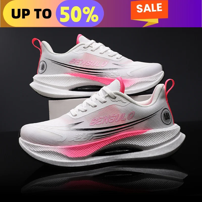 Men Sports Running Shoes Casual Marathon Carbon Plate Breathable Lightweight Comfortable Male Athletic Tenis Sneakers AirCushion