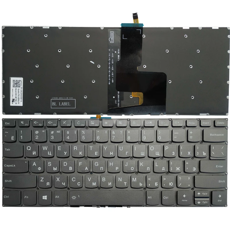 Rosyjska/amerykańska/brytyjska/hiszpańska klawiatura do laptopa Lenovo IdeaPad 330S-14 330S-14IKB 330S-14AST S340-14 S340-14IWL S340-14API S340-14IIL