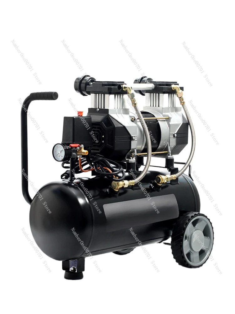 Mute Air Pump Compressor Woodworking Painting Small High Pressure Air Compressor 220V Oil-Free Air Pump