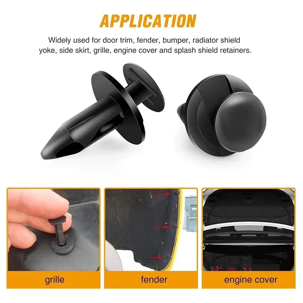 سيارة تحديد كليب 6 حجم السحابة سيارة مشبك من البلاستيك عدة الجسم الوفير برشام الباب لوحة الكسوة التجنيب مقاطع السيارات الداخلية