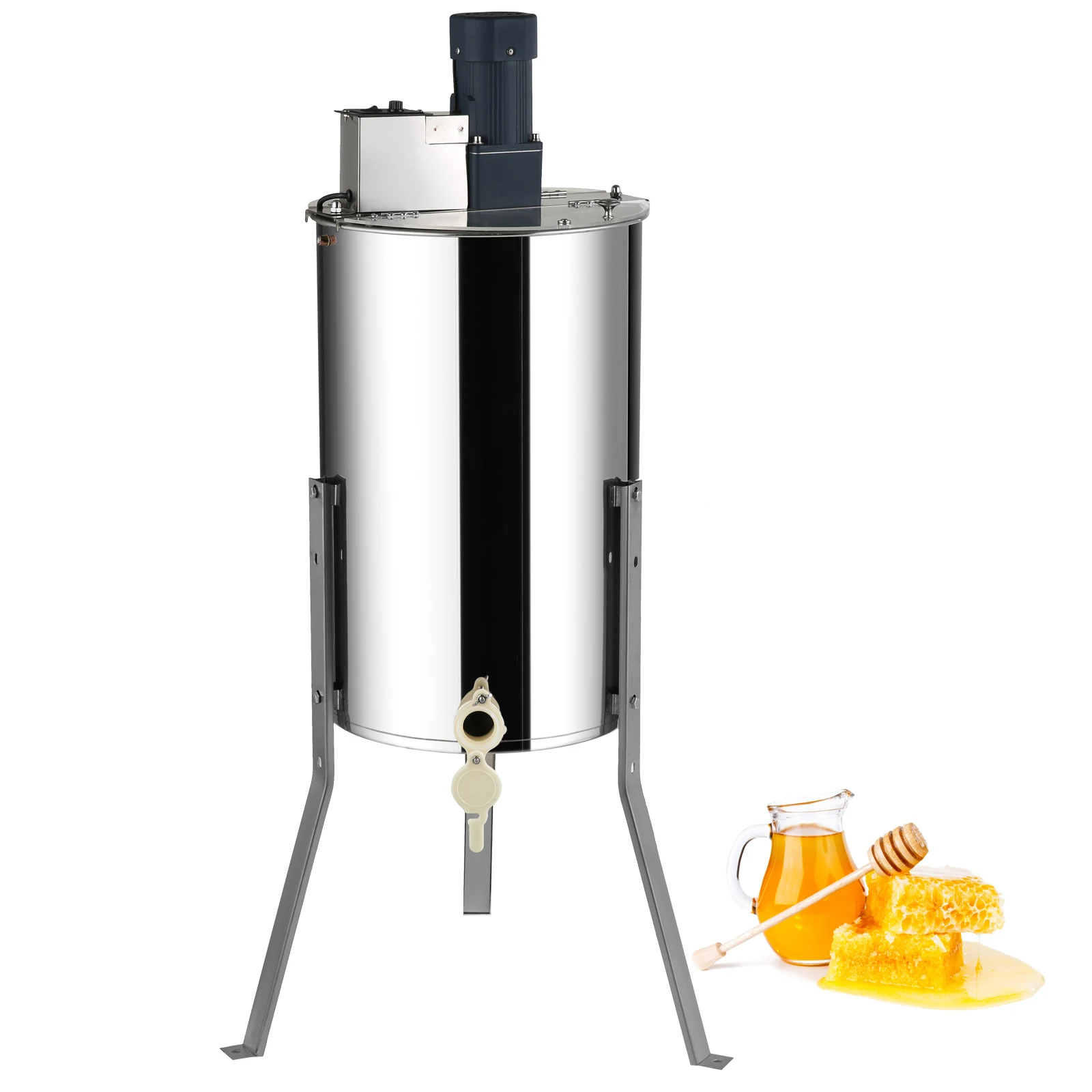 SucceBuy Honey Extractor 2 3 4 Frame Manual Electric Stainless Steel Honeycomb Spinner Crank Honey Centrifuge Beekeeping Equipment