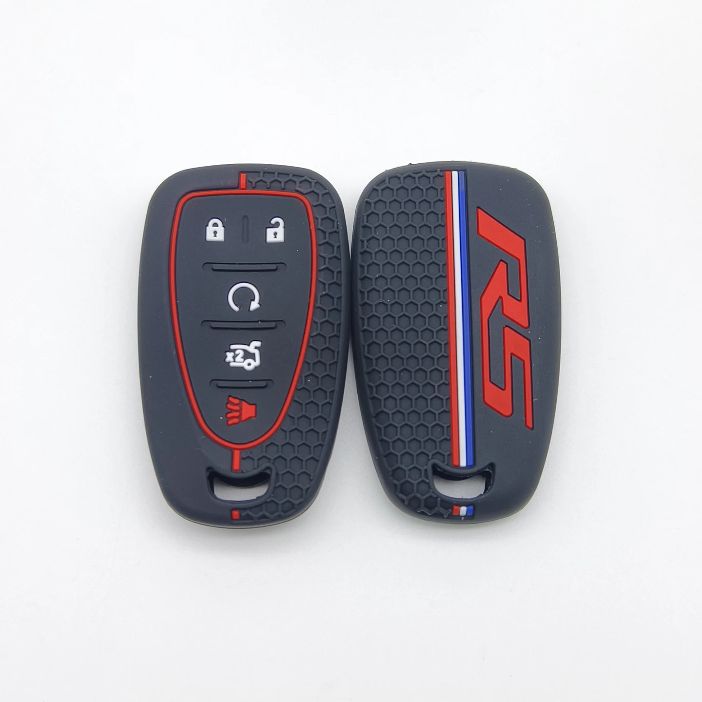 Xinyuexin Smart Remote Silicone Key Shell Case Cover for Chevrolet Equinox 2018 -2021 5 Button Holder Bag Proetction 2 Pcs/lot
