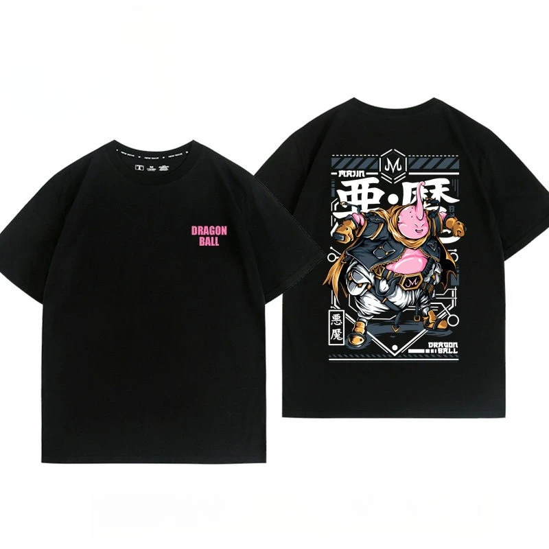 Anime Dragon Ball Majin Buu Printed T-shirt Men's and Women's T-shirt Men's Top Sports T-shirt 2026 Summer New Tee