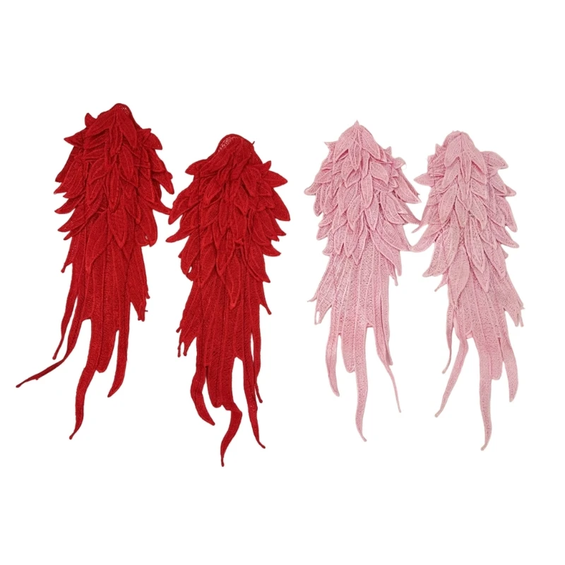 

Gothic Angel Devil Wing Hair Accessory Soft Embroidery For Costume Parties 15UB