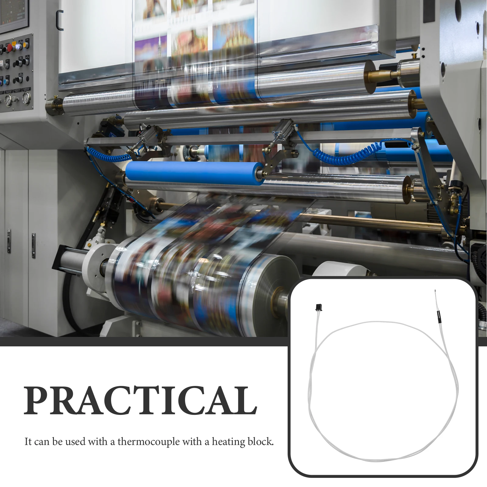 

4 Pcs NTC100K Thermistor Sensor 3D Printer Parts High Temperature Stainless Steel Hot End Thermal Resistor 3mm Diameter 15mm