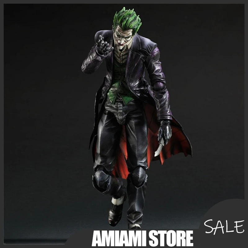 

25cm Arkham Origins PA Joker Action Figure Collectible Model Box Toy Game Movie Anime Desktop Decoration Gift for Adults Kids