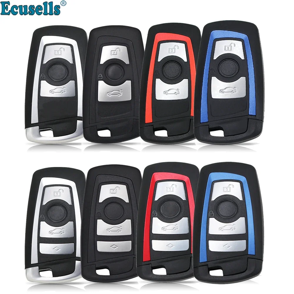 Ecusells 3/4 Button Remote Car Key Shell Case For BMW CAS4 CAS4+ 5 7 Series E71 E84 E87 E89 X1 X3 X4 X5 F10 F15 F20 F26 F30 F32