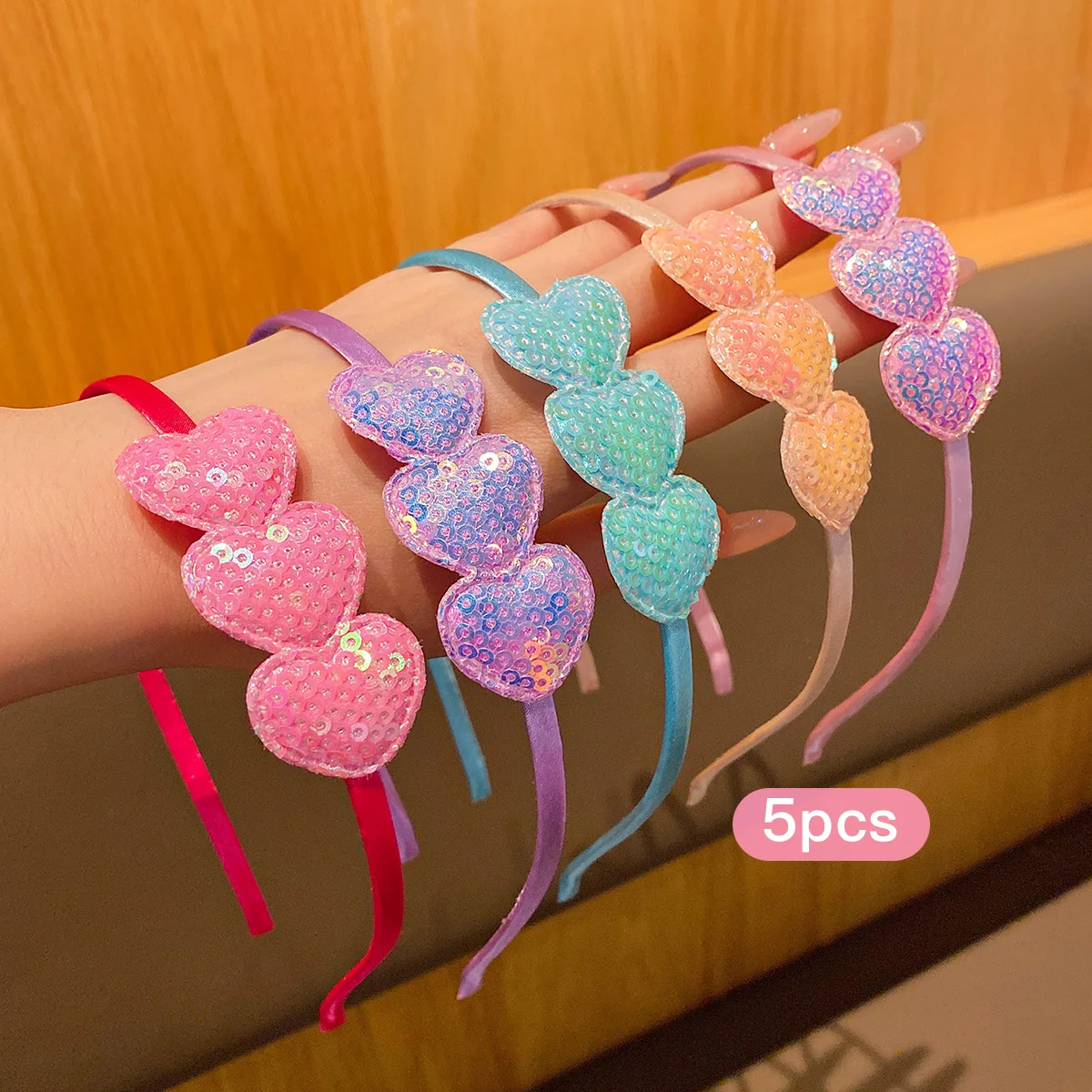 5 Love Hair Hoops Sweet Wind Śliczne spinki do włosów odpowiednie do codziennego użytku Akcesoria do włosów