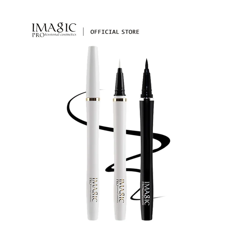 IMAGIC Eyeliner Waterproof Liquid Eyeliner Nature Lasting Professional Eye Makeup Lady Black/White