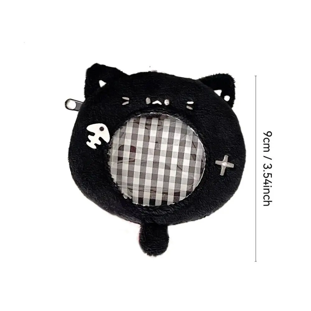 Niedlicher Kartenhalter Mini mit Reißverschluss Abzeichen Schutzhülle Cartoon Tragbare Tasche Anhänger