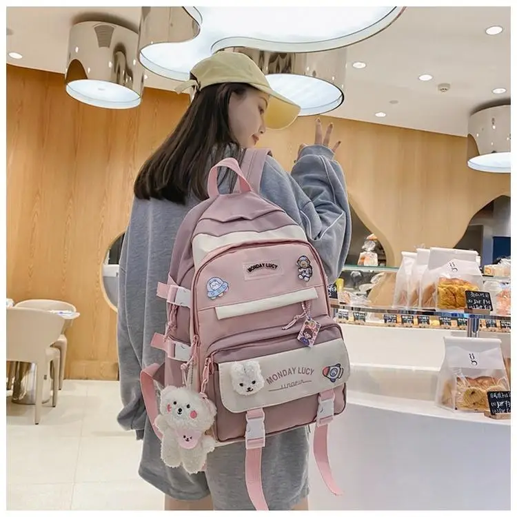 Girls Large Schoolbag Backpack Cute Design Korean Style For Female Students