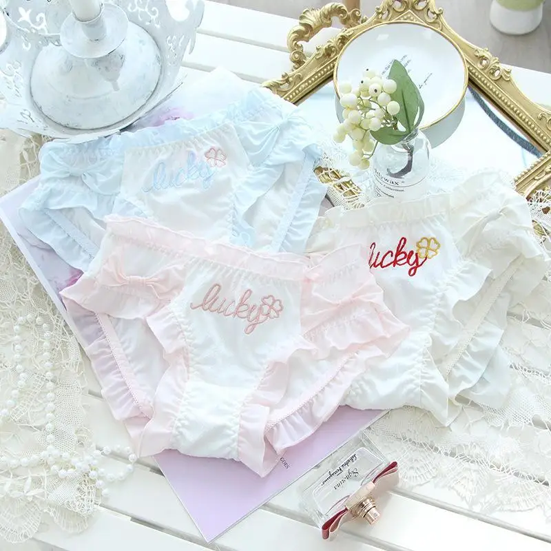 4Pcs Miniso Traceless Low Waist Underwear Kawaii Hello Kitty Cartoon Cute Sexy Comfortable Breathable Briefs Fashion Thong Kit