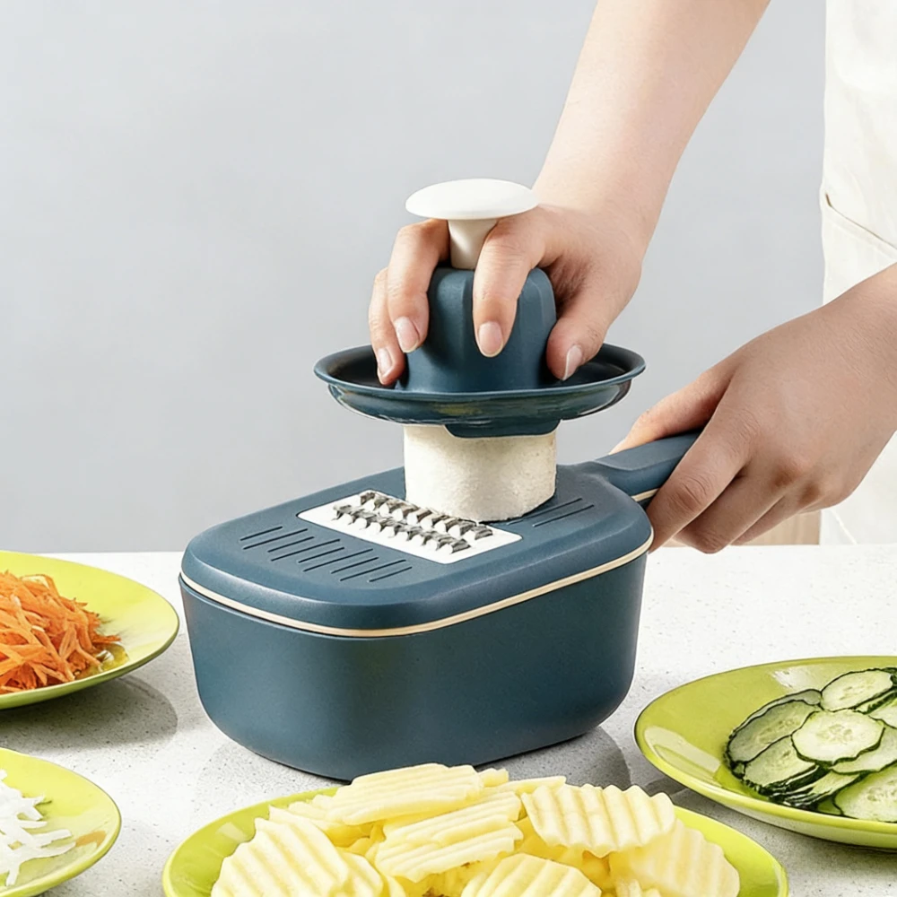 

Multifunctional Vegetable Cutter for Kitchen Potato Shredder Stainless Steel Scrubber Household Shredder