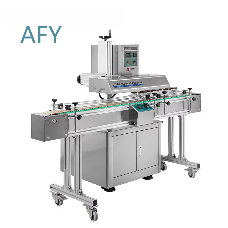 Automatic Electromagnetic Induction Sealing Machine for 30-150mm Caps Continuous Sealer for Bottles Jars Containers Food