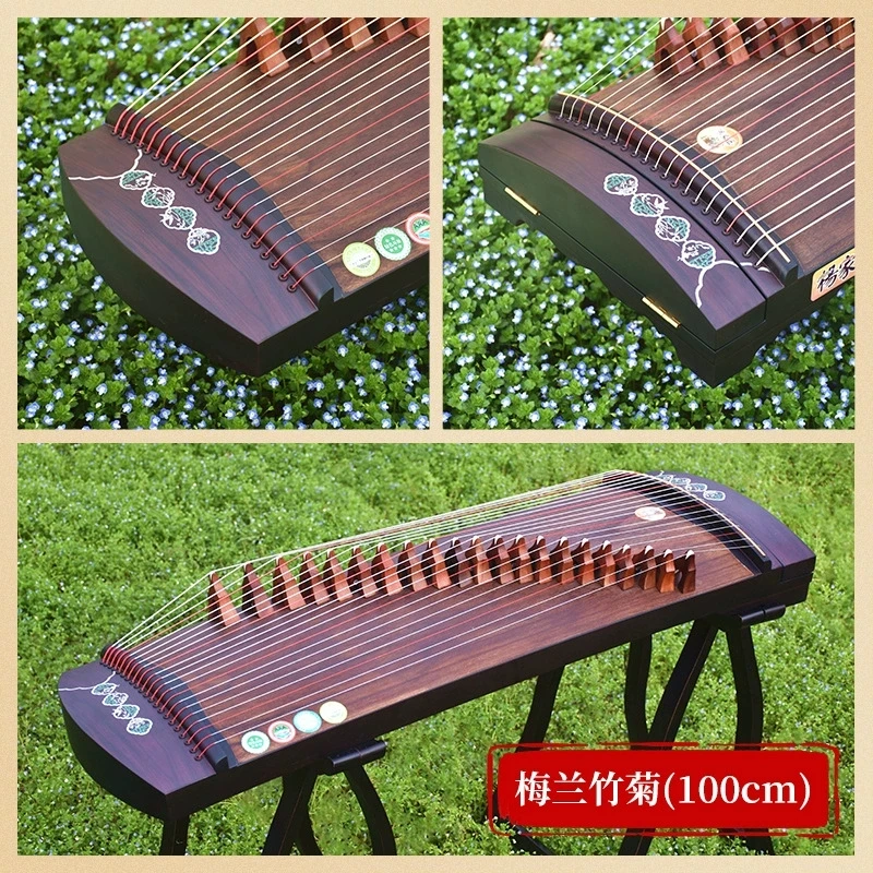 

100cm Mini Portable Guzheng Zither for Beginners or Professional Performance Lankao Paulownia Chinese Stringed Instrument