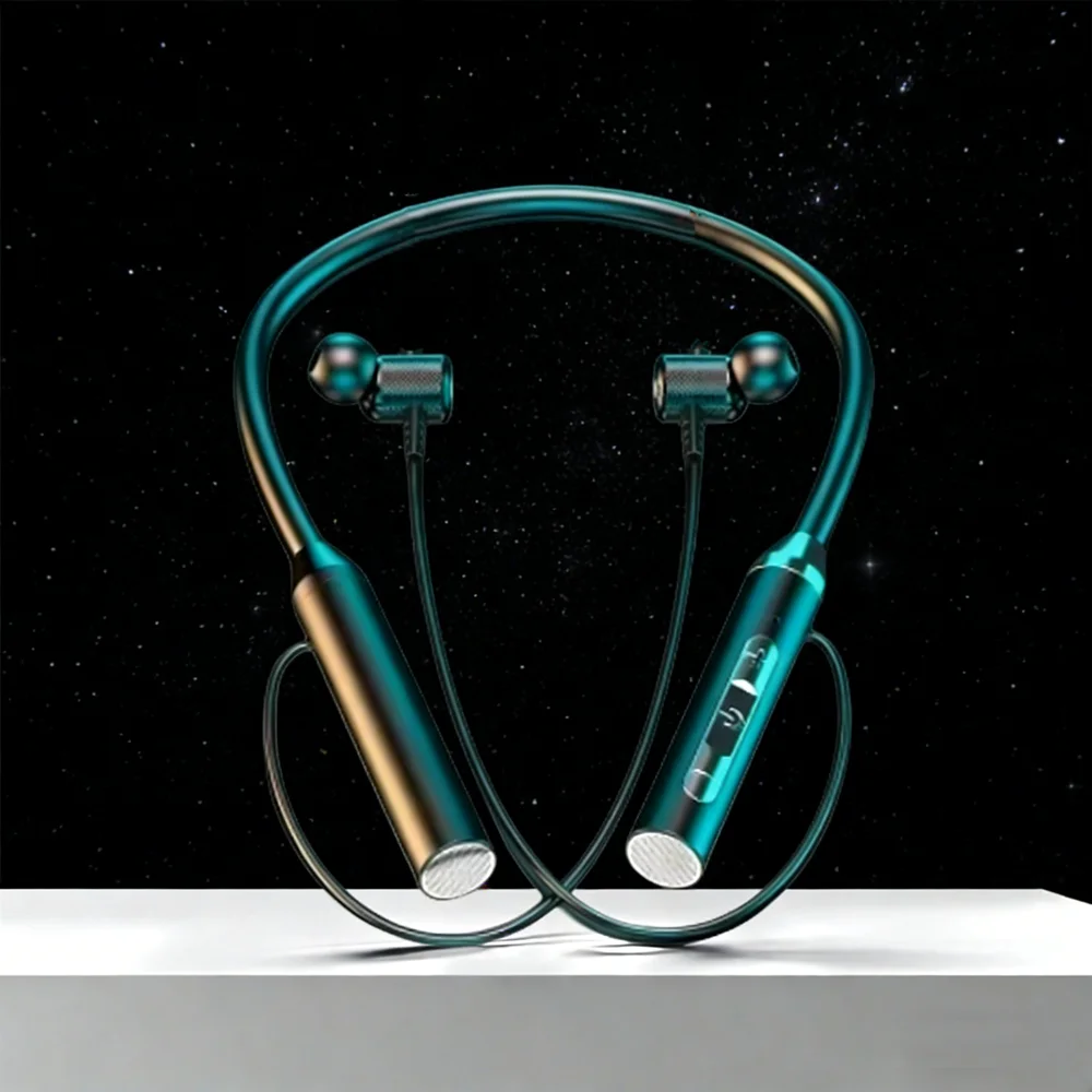 Wireless Headphones Bluetooth Neckband Magnetic Earphones Sport Running Earbuds Waterproof Bluetooth 5.3 Headset With Mic