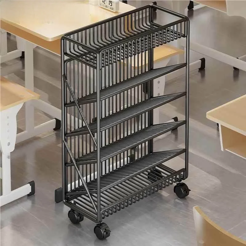 Etagere-mobile-a-roulettes-pour-bureau-d'etude-rangement-lateral-support-de-livres-pour-etudiants-bibliotheque-autoportante
