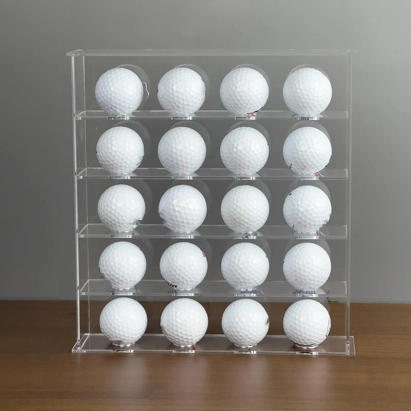 Golf Ball Holder Acrylic Display Box Wall Mounted Storage Cabinet for Custom Golf Ball Collection Home
