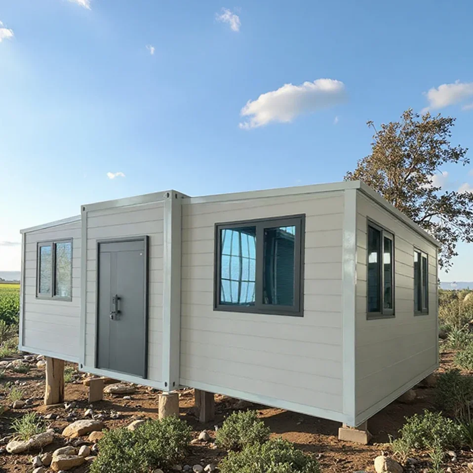 

Prefabricated House Container Double Wing Container House Expandable Folding Mini House Container