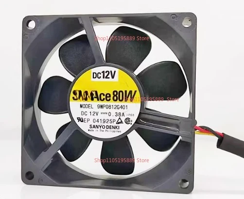 

Новый вентилятор процессора для Sanyo 9WP0812G401 8025 12 В 0,38 А 8 см IP68 охлаждающий вентилятор 80*80*25 мм