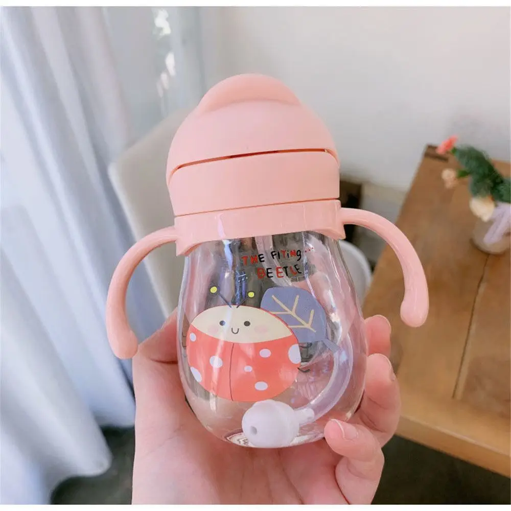 

Outdoor Cute Cartoon Portable Travel Drinking Bottles Straw Drinkware Water Cup Water Bottle