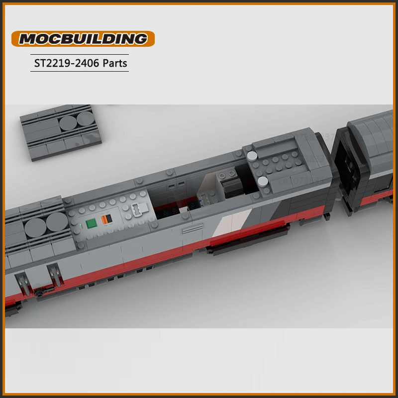 Freccia trem de alta velocidade moc blocos de construção cidade nacional veículo série tecnologia tijolos diy montagem modelo coleção brinquedos