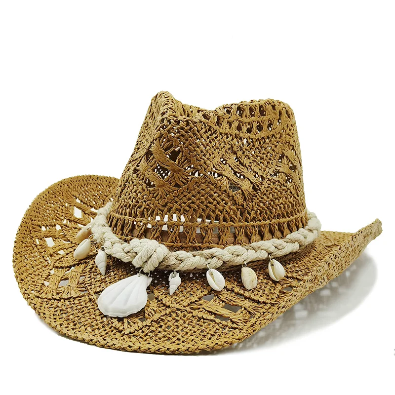 1pc Women Vintage Tie-Dye Western Cowboy Hat, Large Brim Sun Hat OATIPHO Women main image 4