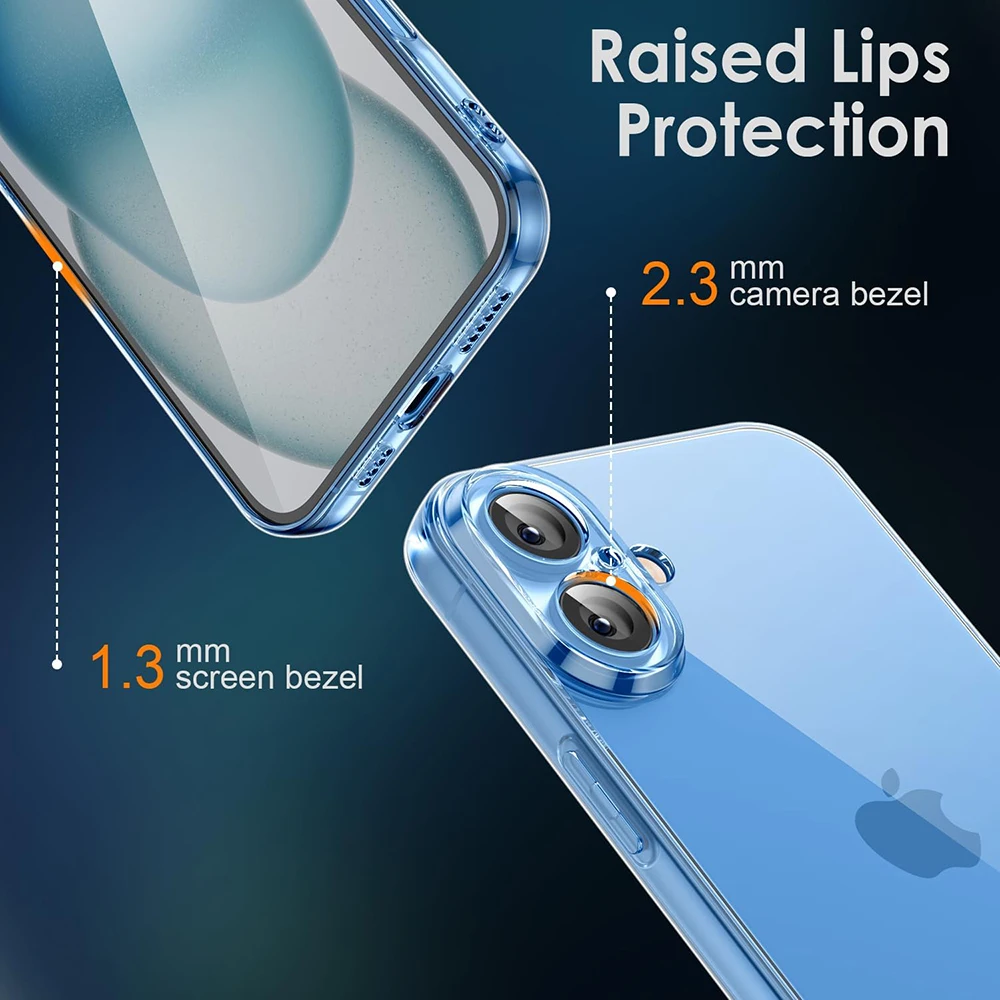 Ультратонкий силиконовый мягкий чехол для iPhone 16 e Pro Max Crystal Clear Soft Shell для iPhone 15 14 13 12 11 Pro Max Mini Plus Cover