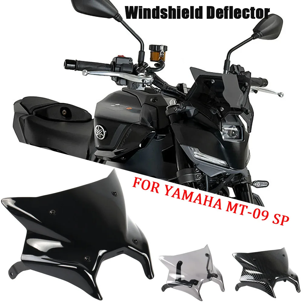 

New Motorcycle Accessories PC Windshield FOR YAMAHA MT-09 SP 2024 2025 Front Support Windshield