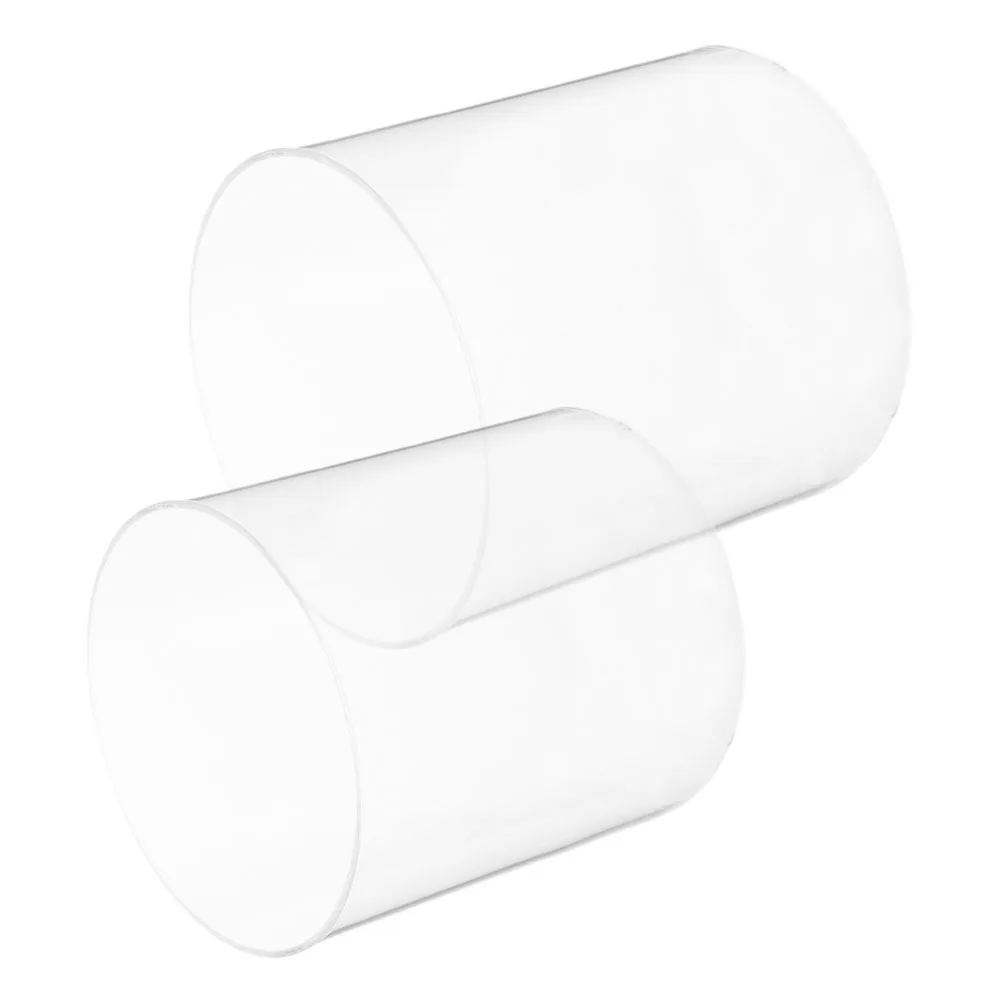 

2Pcs Hurricane Lamp Shades Clear Glass Oil Lamp Chimney Replacement for Lamps Outdoor Lighting Cover Portable Secure