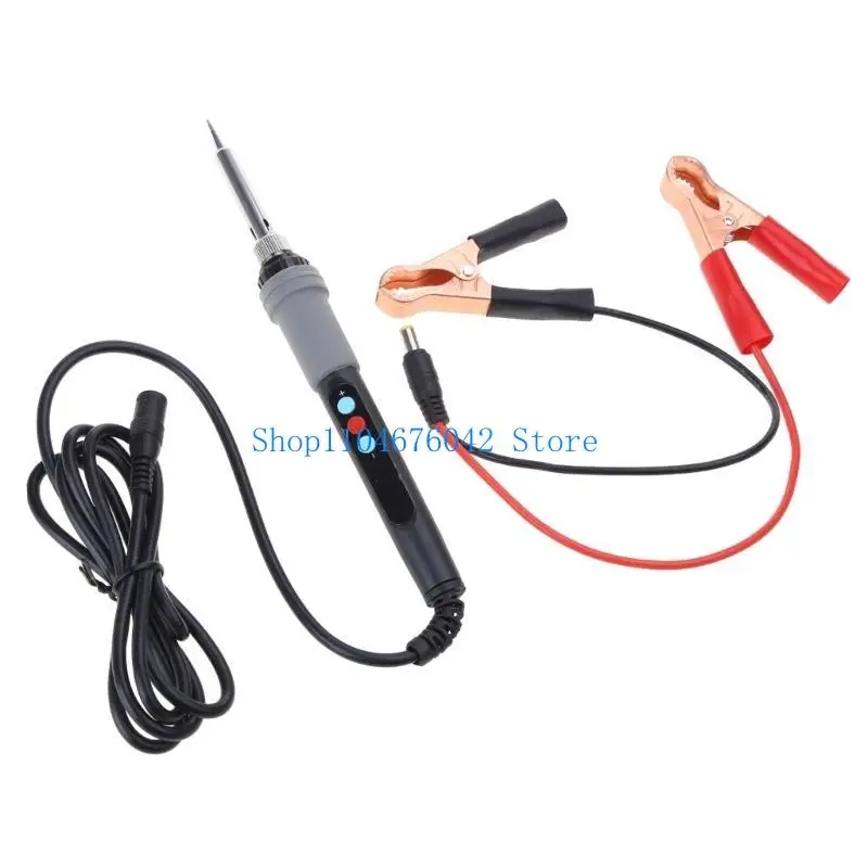 652F Low Vehicle Internal Heat LCD Electric Soldering Iron DC12V-24V 18-72W Imported PTC Heating Rapid Heating