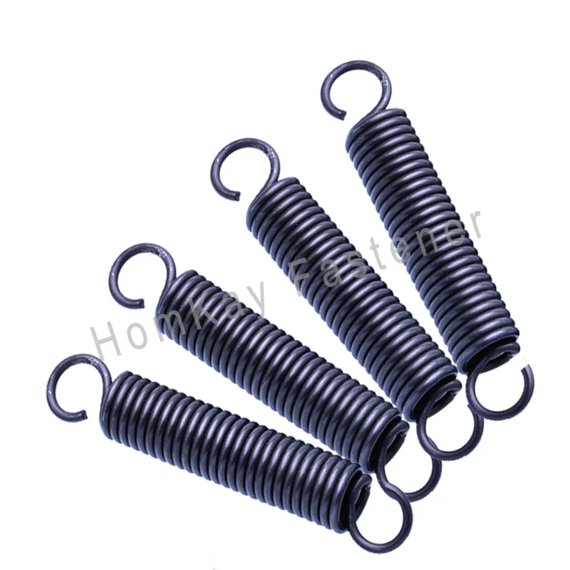 5/10/15/20 Pcs Hook Tension Spring 1mm Pullback Spring Coil Wire Dia 1mm*Outer Dia 10mm/12mm*Length 25-60mm