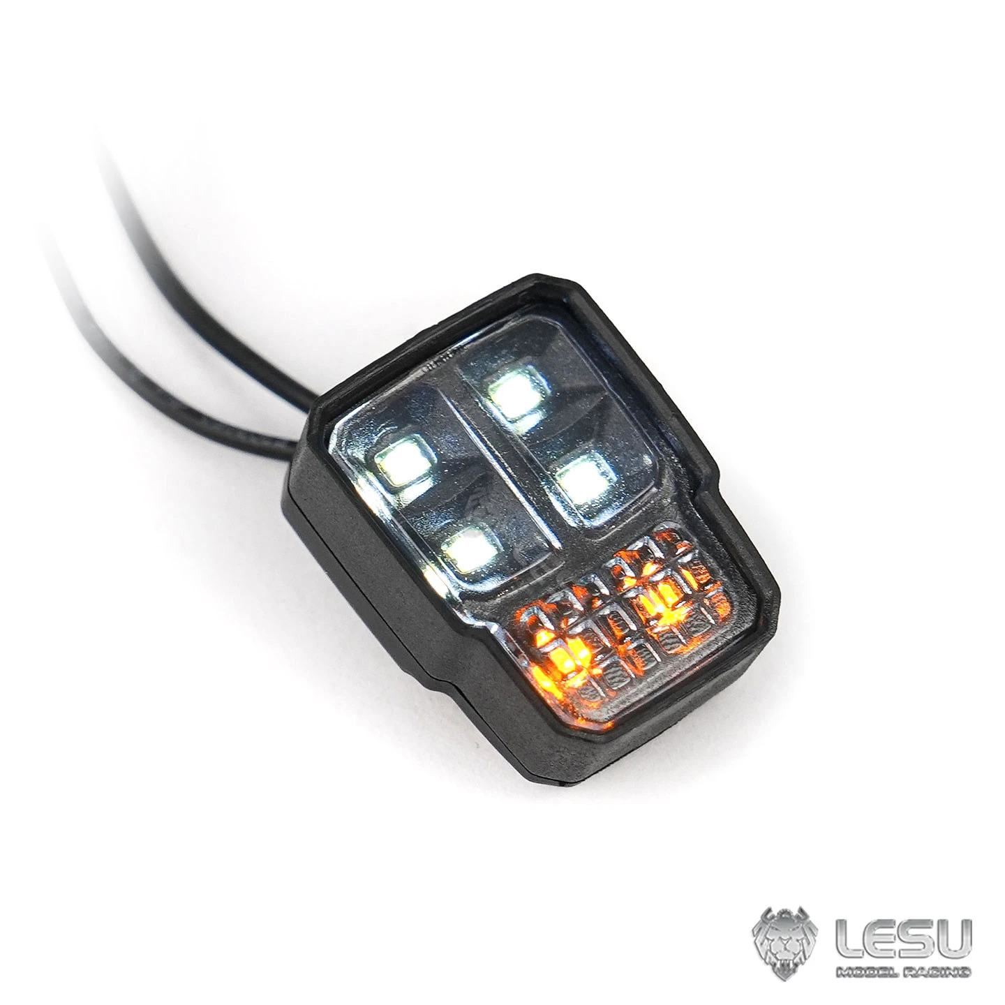 RC LESU for 1/14 Truck White Spotlight S-1326 Loader Front Headlight Led Light Model Truck DIY Accessory Toy