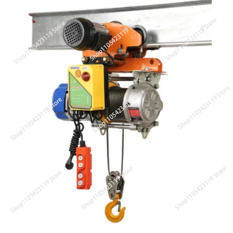 220V electric hoist four-way I-beam household small crane