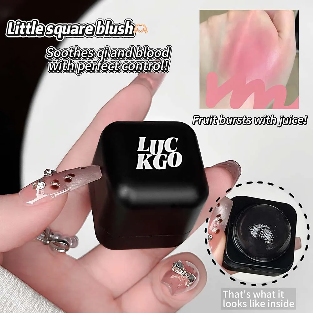 LUCKGO Temperature Changing Lip Cheek Balm pH Reactive Sheer Glow Watery Light Texture Korean Style Natural Flush Buildable Dewy