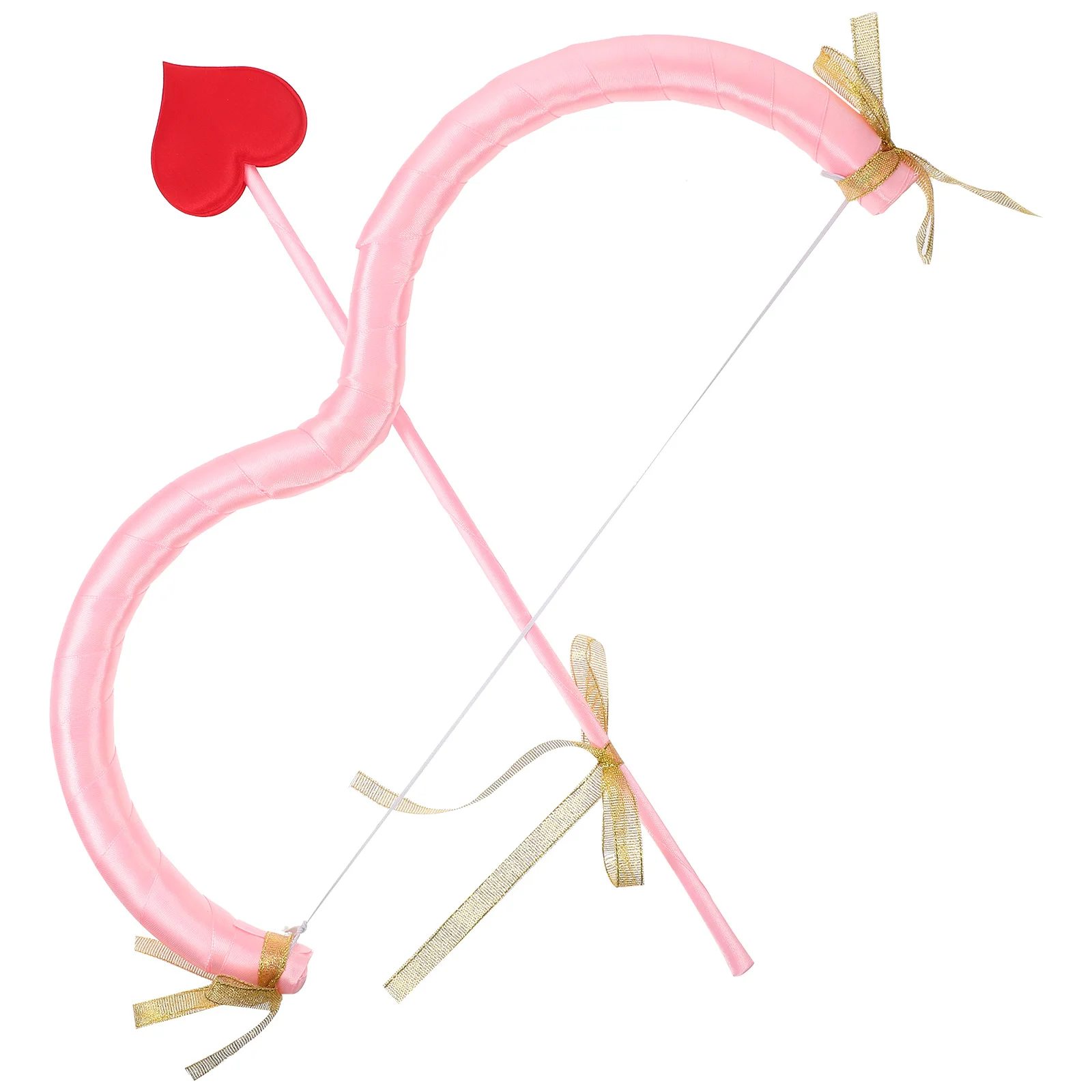 Pink Heart Bow Arrow Props Stage Performance Costume Accessories Party Supplies Festive Decorations Cupid Bow Arrow Valentine