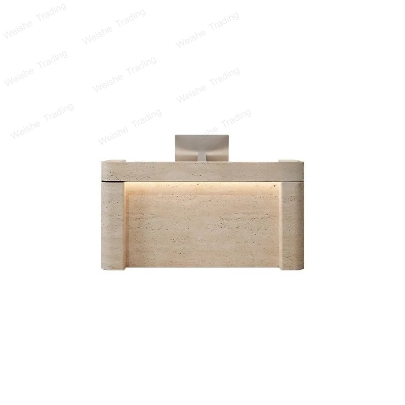 

Small hotel reception desk Travertine bar beauty salon checkout page Clothing shop Barber shop counter Sales department Front de