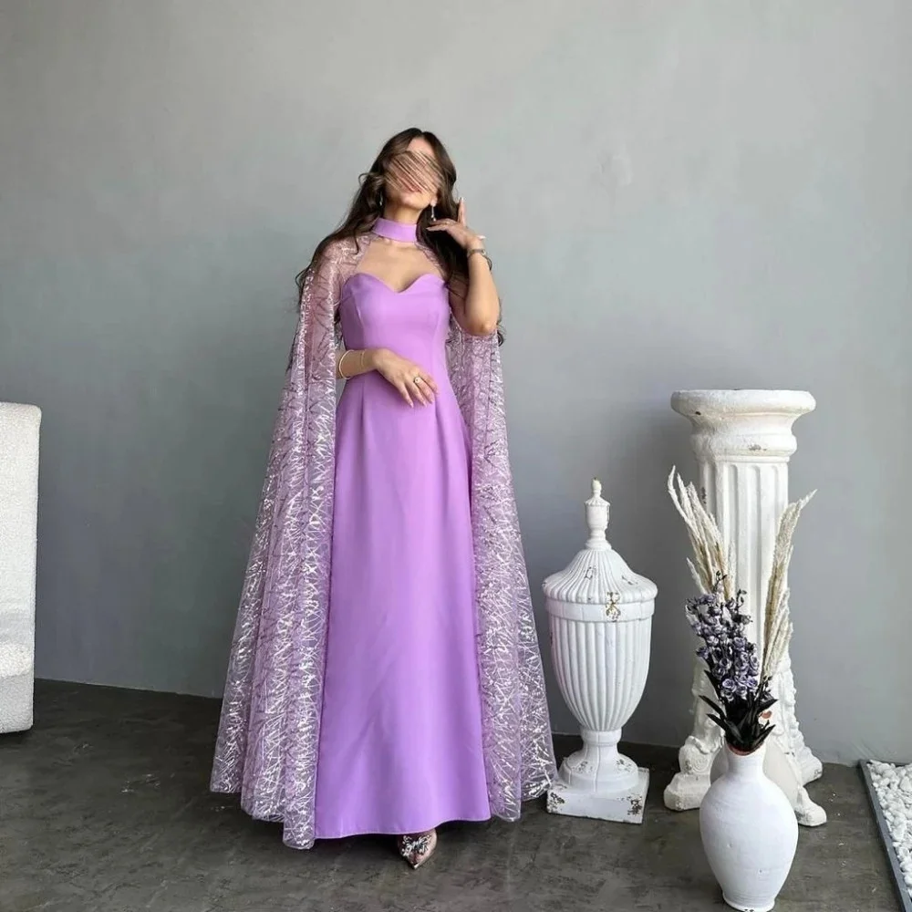 فستان حفلة موسيقية رومانسي عصري مزين بالدانتيل فساتين سهرة ساحرة بدون أكمام بطول الأرض على شكل قلب فستان السجادة الحمراء #1