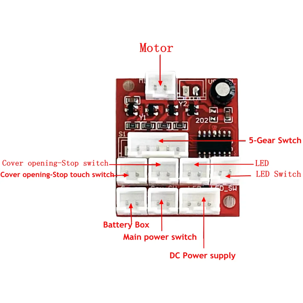 DC 3V Meja Putar Motor Kontrol Mainboard Jam Tangan Pengocok Kotak Lilit Aksesoris Winder untuk 1/2/3/4 Motor Jam Tangan Kotak