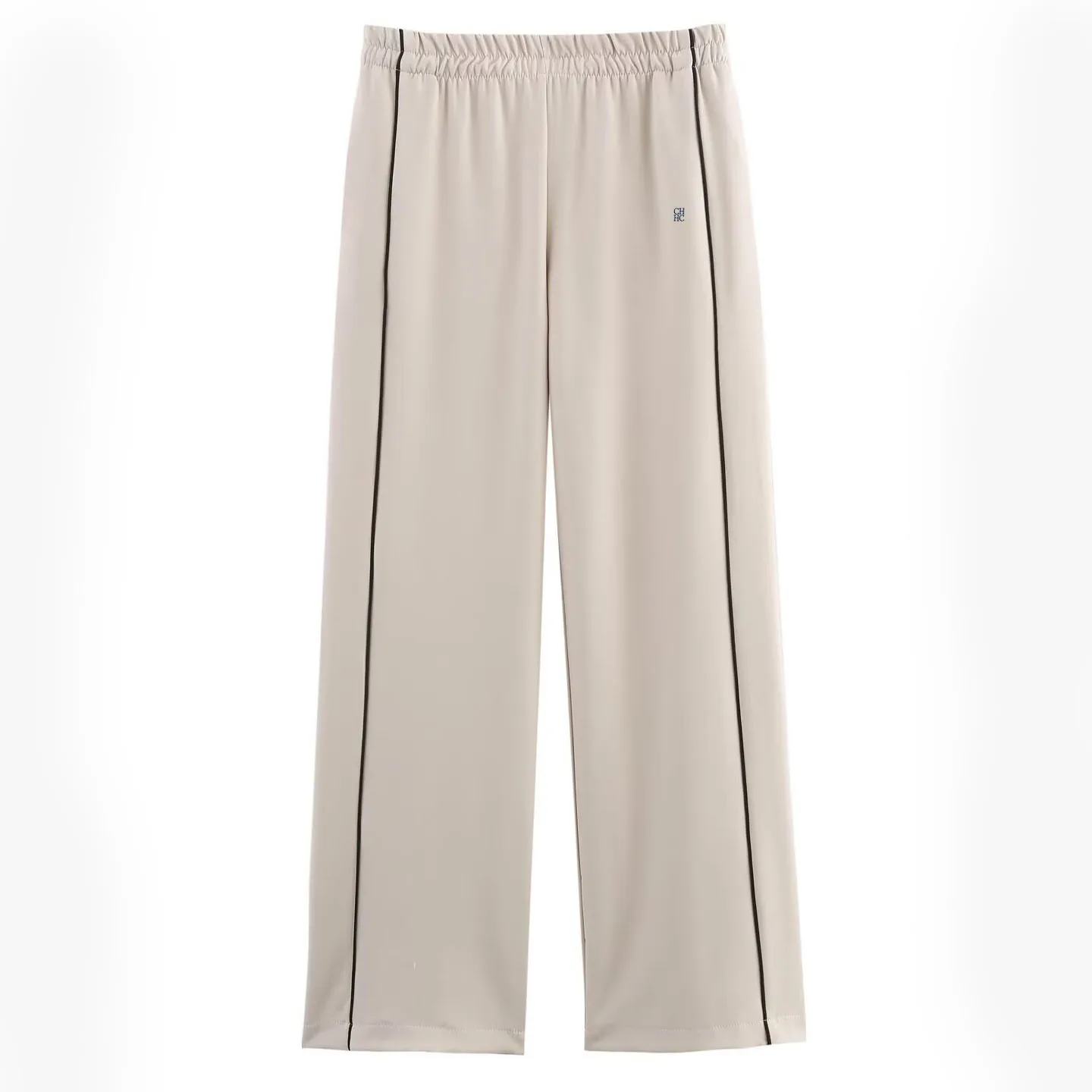 CH Damen Zweiteiliger Trainingsanzug mit Reißverschlussjacke und Weiten Hosen, Lässiger Sportanzug für Frühling und Herbst – Detail 3