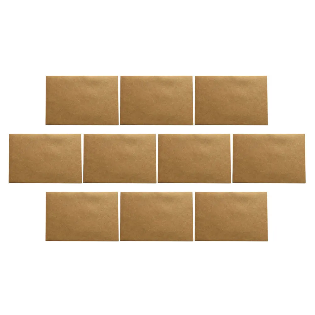 

10Pcs Kraft Paper File Envelope Strong String Closure Retro Document Holder for Mailing Holiday Greeting Invitations